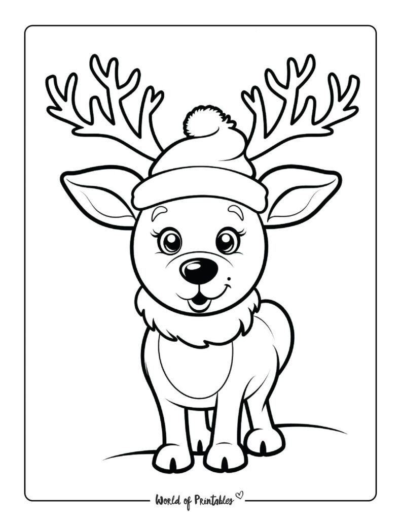 Reindeer Coloring Pages - World of Printables