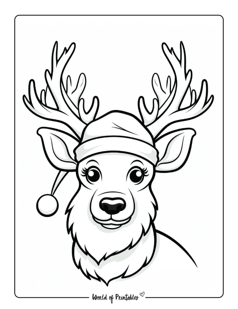 Reindeer Coloring Pages - World of Printables