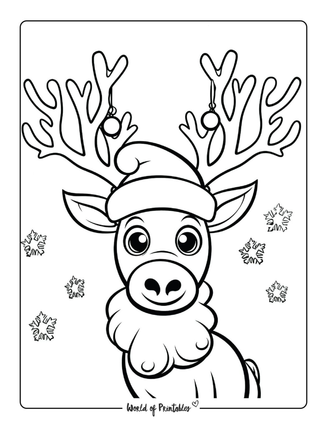 Reindeer Coloring Pages - World Of Printables