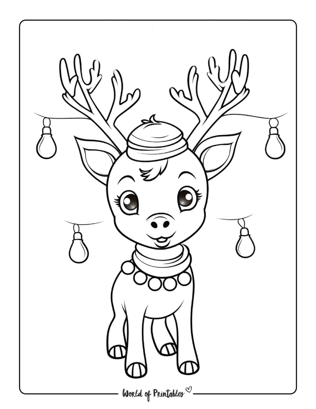 Reindeer Coloring Pages - World of Printables