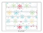Printable Christmas Paper Chain - Snowflake Christmas Paper Chain 150x116