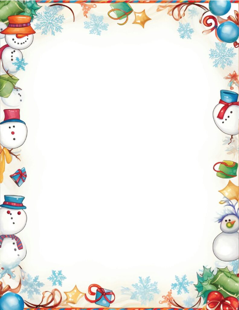 300 Free Christmas Borders - World of Printables