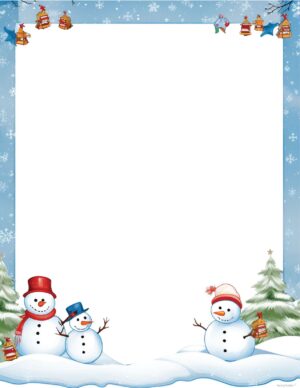 300 Free Christmas Borders - World of Printables