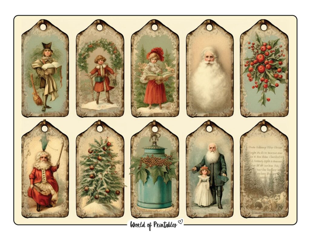 Printable Christmas Tags - World of Printables