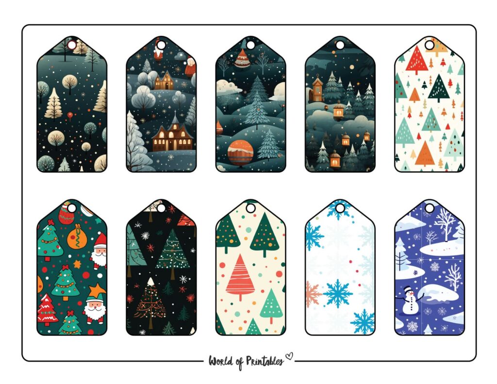 Printable Christmas Tags - World of Printables