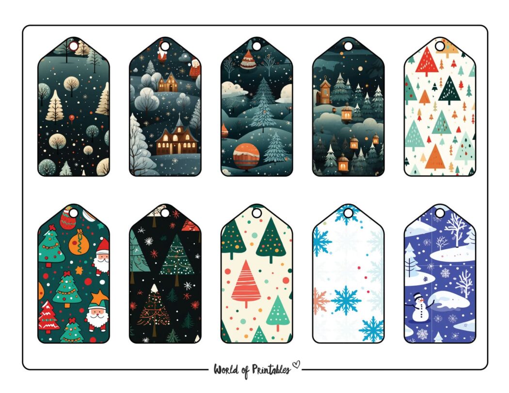 Printable Christmas Tags - World of Printables