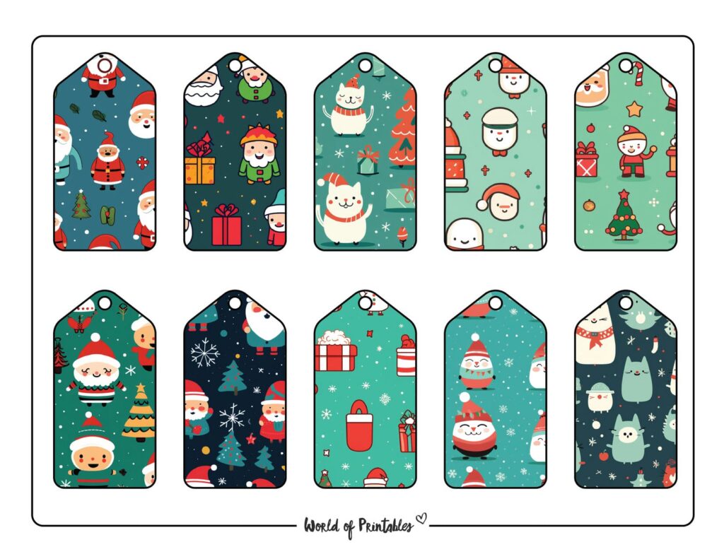 Printable Christmas Tags - World of Printables