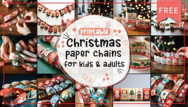 printable christmas paper chain