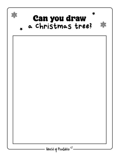 Christmas Drawing Worksheet