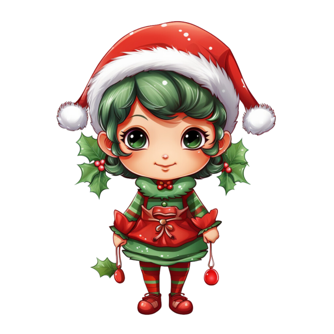 Christmas Elf Clipart 10