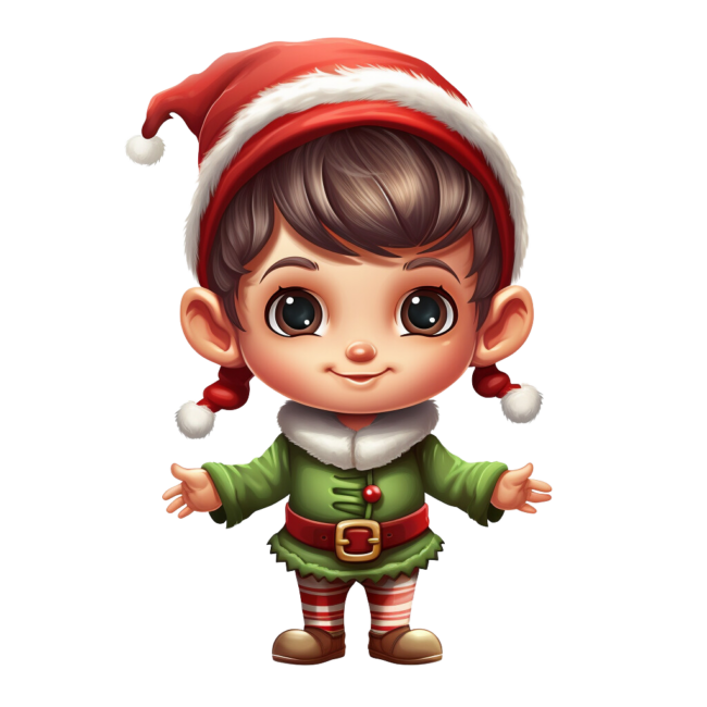Christmas Elf Clipart 13