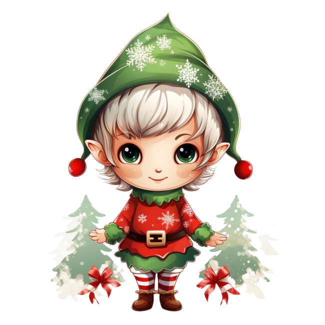 Christmas Elf Clipart 14