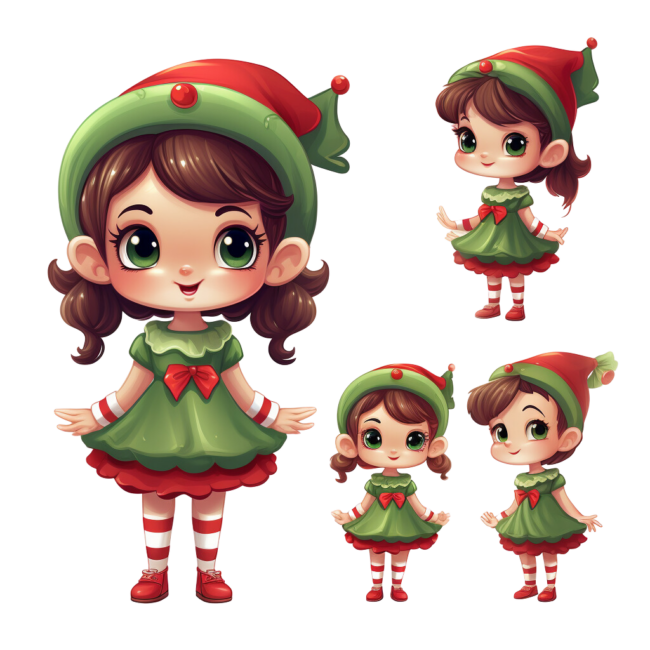 Christmas Elf Clipart 15