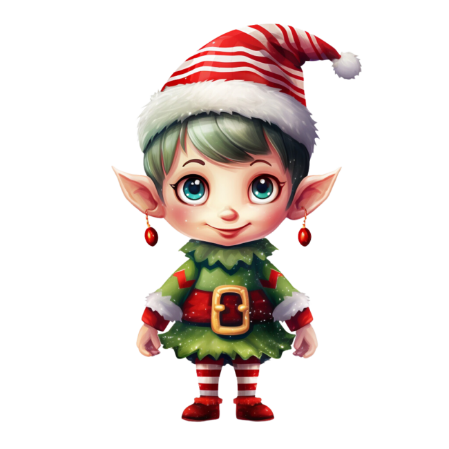 Christmas Elf Clipart 16