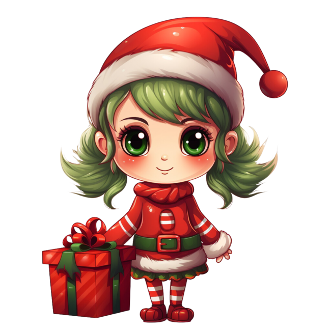 Christmas Elf Clipart 17