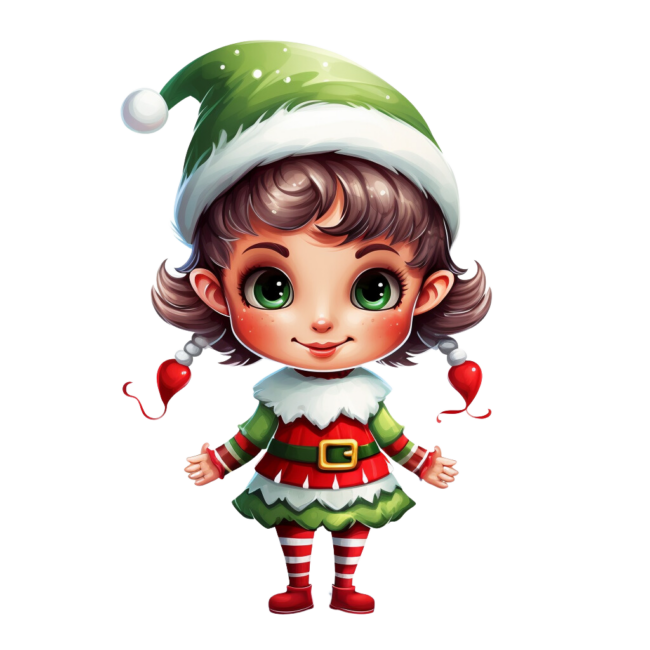 Christmas Elf Clipart 19