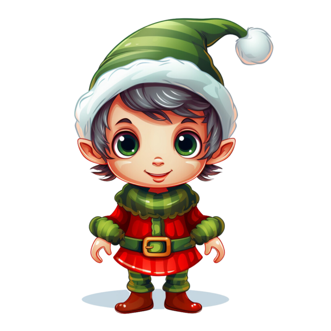Christmas Elf Clipart 2