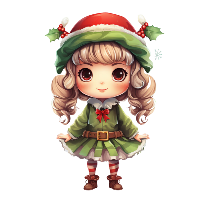Christmas Elf Clipart 20