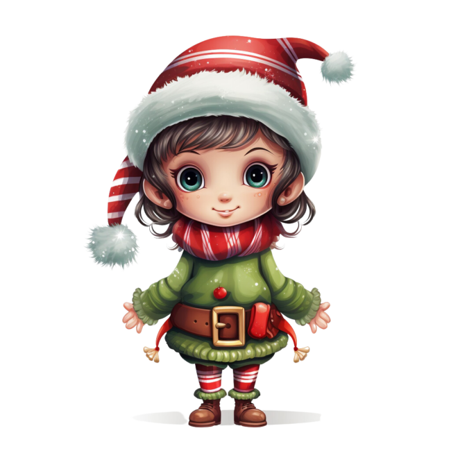 Christmas Elf Clipart 23