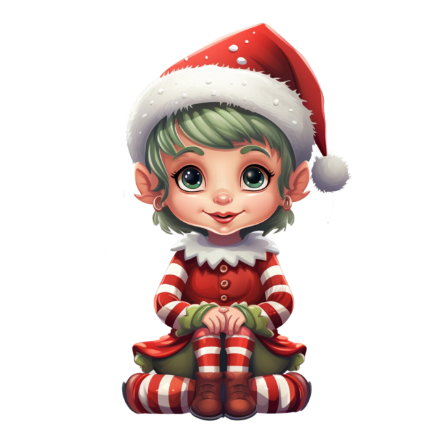 Christmas Elf Clipart 25