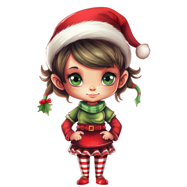 Christmas Elf Clipart 26