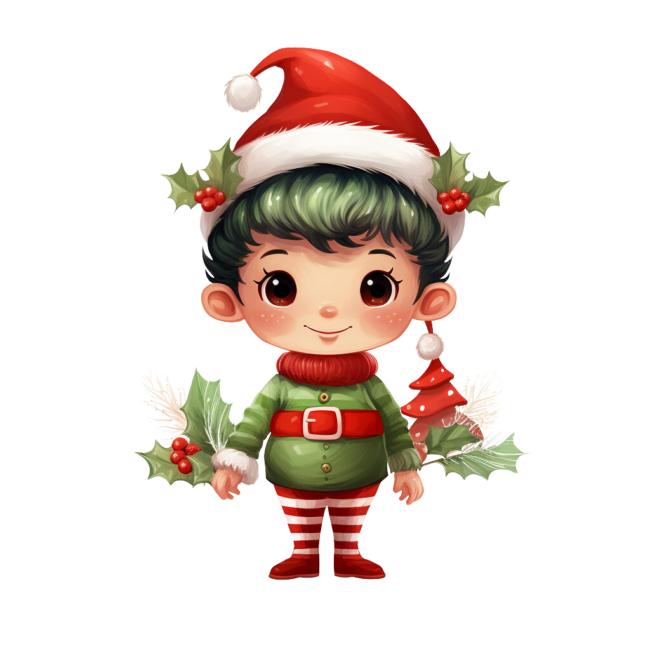 Christmas Elf Clipart 28