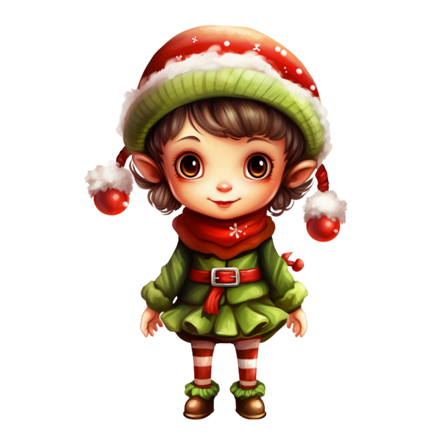 Christmas Elf Clipart 30