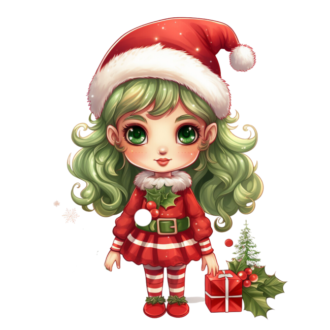 Christmas Elf Clipart 32