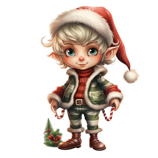 Christmas Elf Clipart 33