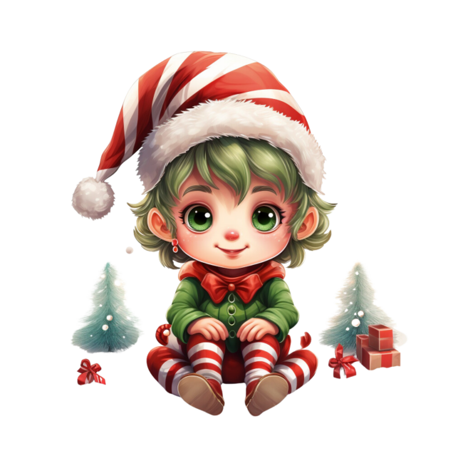 Christmas Elf Clipart 35