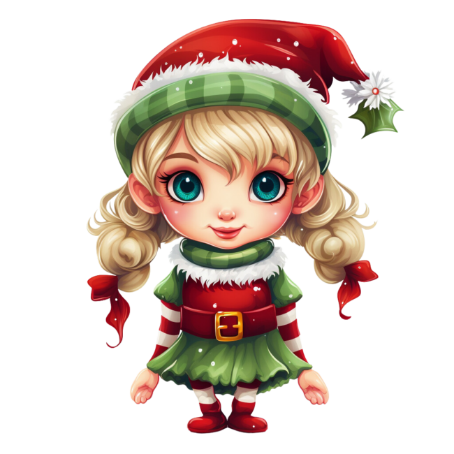 Christmas Elf Clipart 36