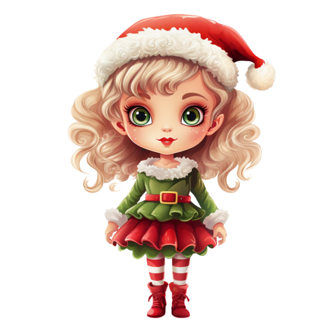 Christmas Elf Clipart 39