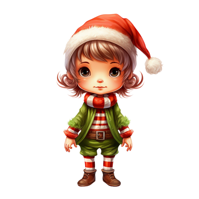 Christmas Elf Clipart 4