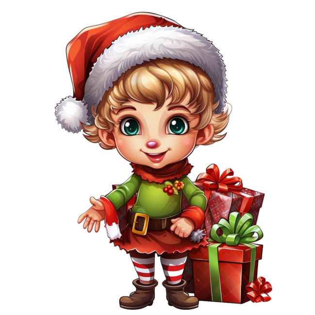 Christmas Elf Clipart 40