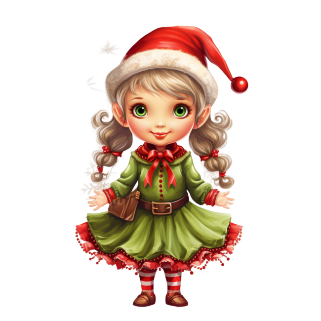Christmas Elf Clipart 41
