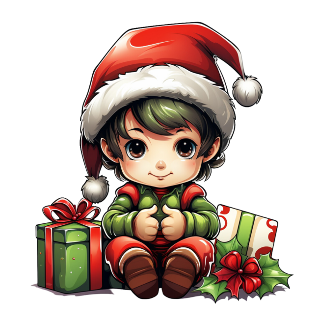 Christmas Elf Clipart 42