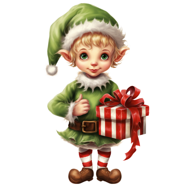 Christmas Elf Clipart 44