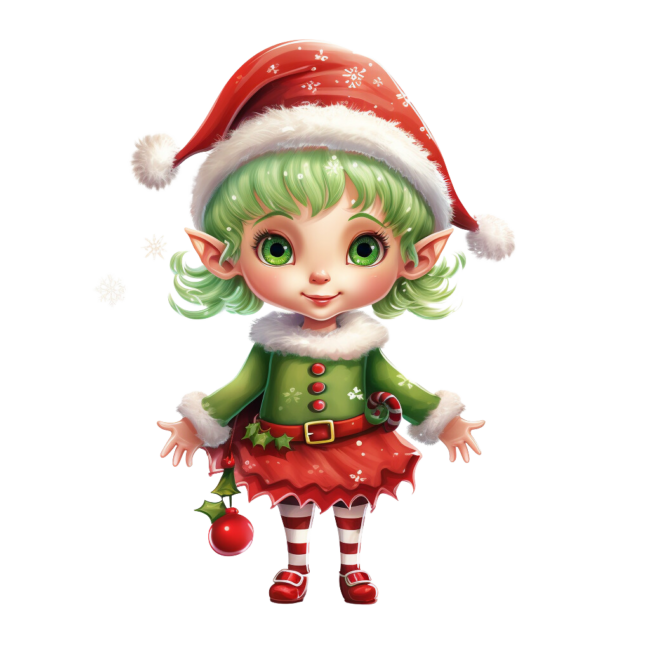 Christmas Elf Clipart 46