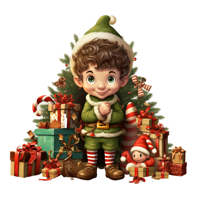 Christmas Elf Clipart 48