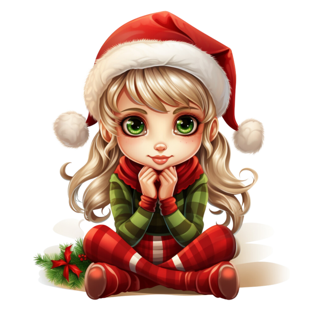 Christmas Elf Clipart 5