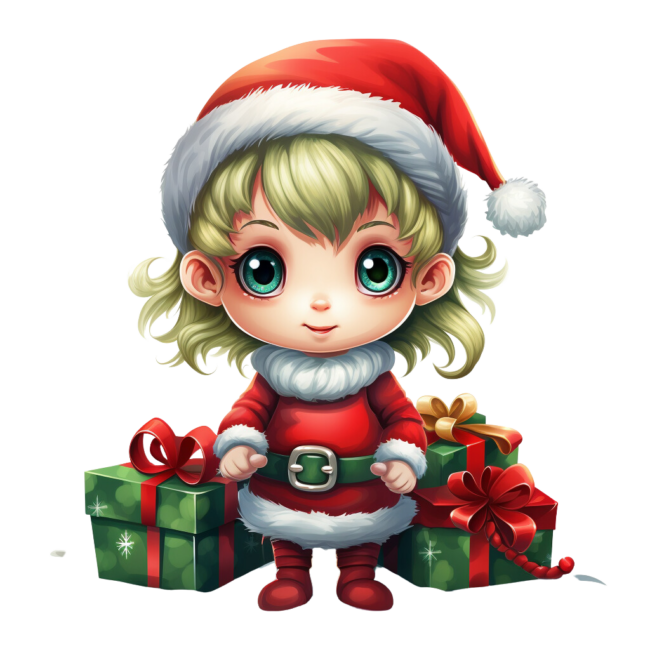 Christmas Elf Clipart 51
