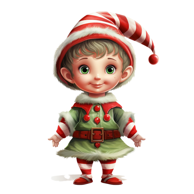 Christmas Elf Clipart 53