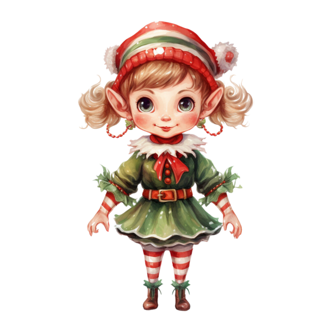 Christmas Elf Clipart 54