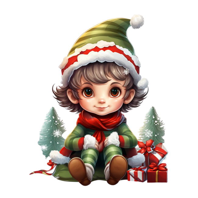 Christmas Elf Clipart 55