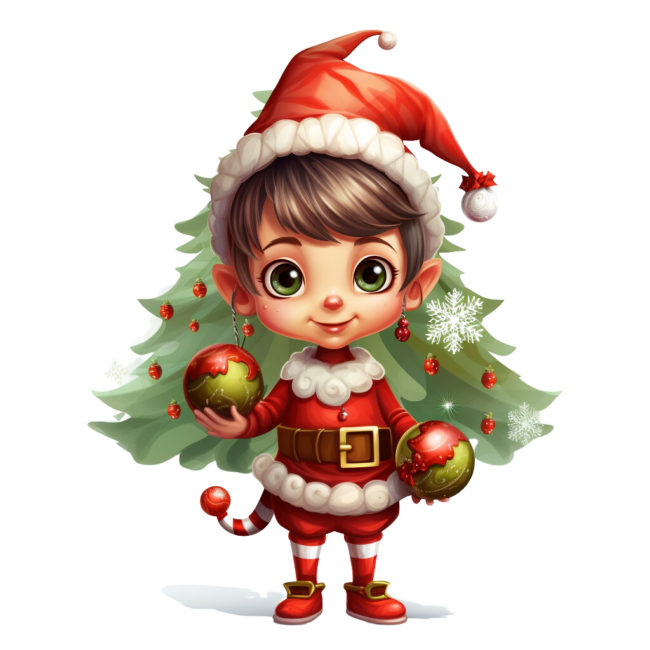 Christmas Elf Clipart 56