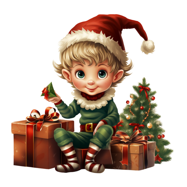 Christmas Elf Clipart 58