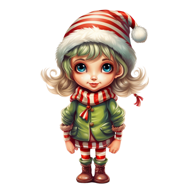 Christmas Elf Clipart 6
