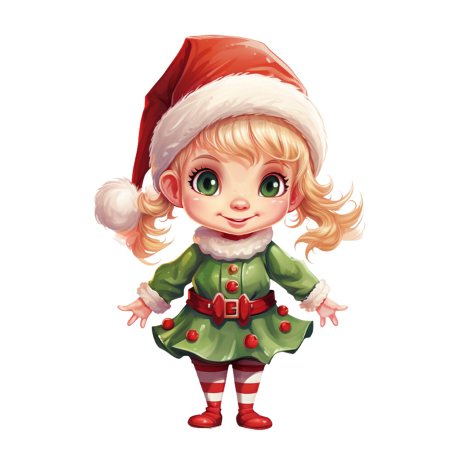 Christmas Elf Clipart 61