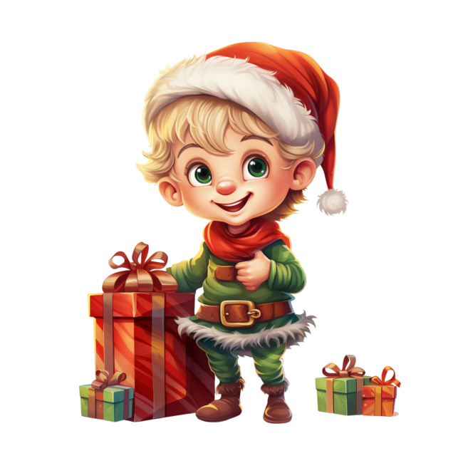 Christmas Elf Clipart 64