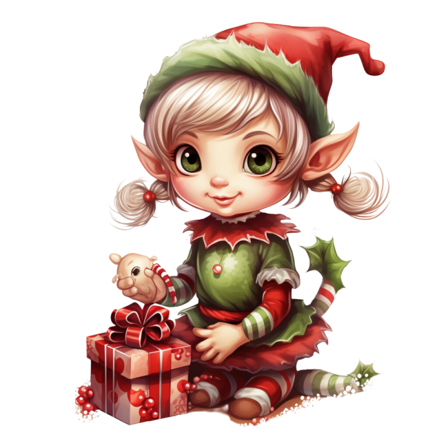 Christmas Elf Clipart 66